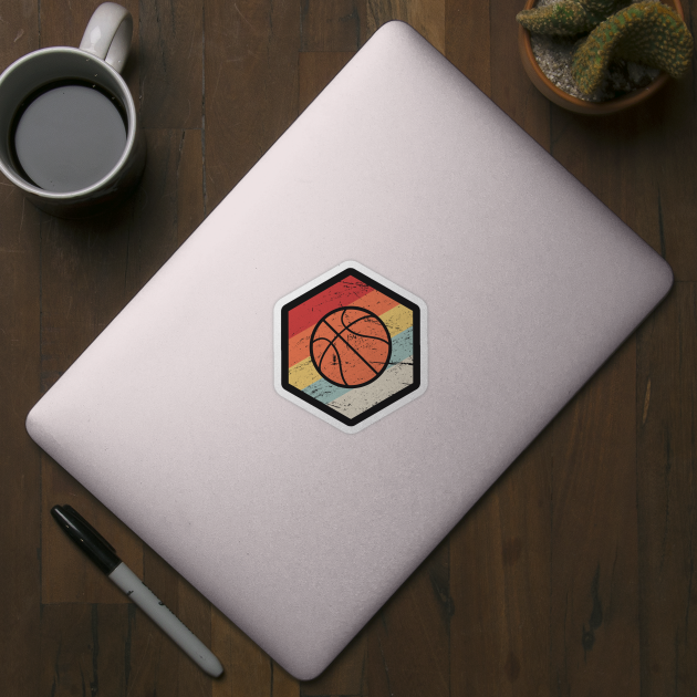 Retro 70s Basketball Icon by MeatMan